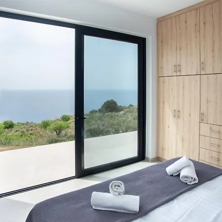 Вилла Sea Whisper With Private Pool & Panoramic Sea View Plateies