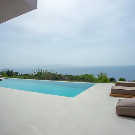 Sea Whisper With Private Pool & Panoramic Sea View Вилла Plateies
